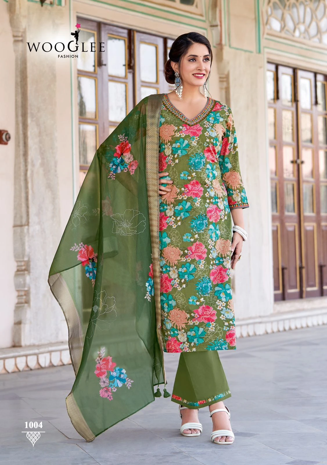 Wooglee Iconic Pure Cotton Wholesale Readymade Salwar Suit Catalog — Wholesale, Wooglee wholesale from Surat — view 2